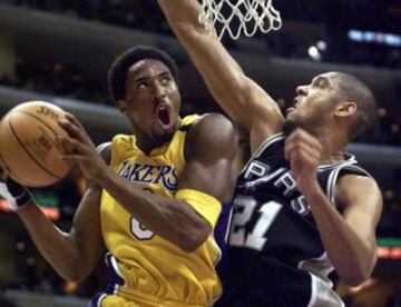 Duelo de mitos: Kobe Bryant frente a Tim Duncan.