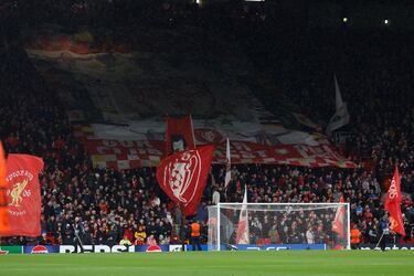 Aficionados del Liverpool en Anfield.