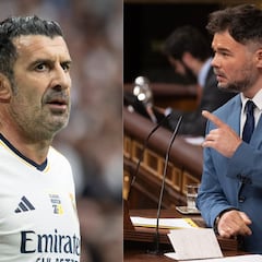 Rufián y Figo se enzarzan por enésima vez: “En una semana ficha por Glovo”