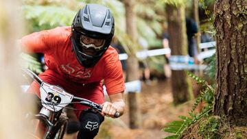 Keegan Wright en la primera parada de las Enduro World Series - EWS 2019, en Rotorua (Nueva Zelanda). MTB.