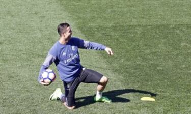 Cristiano Ronaldo se divirtió junto a sus compañeros.