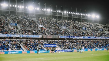 El Heliodoro Rodríguez López, estadio del CD Tenerife, durante el partido ante el CD Leganés de LaLiga SmartBank.