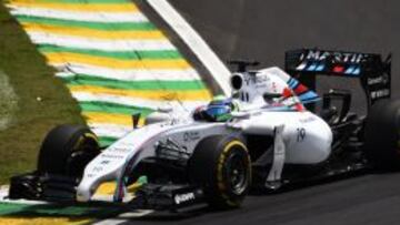 Felipe Massa con el Williams en el GP de Brasil.