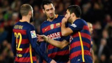 Aleix Vidal, Busquets y Suárez.