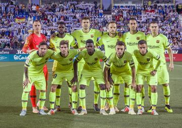 Once inicial del Barcelona 