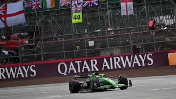 Hulkenberg, con el Sauber en Silverstone.