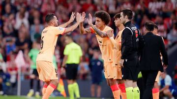 Witsel entra por Koke durante el Athletic-Atlético