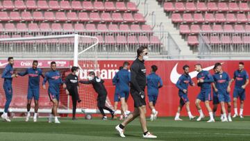 Lopetegui, con su plantel. 
 
 