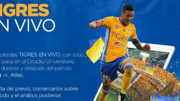 Tigres hará transmisión por internet para juego ante Atlas