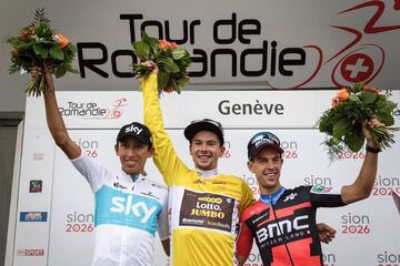 Carrera por etapas que se corre en la región suiza de Romandia desde 1947. El año pasado venció Primoz Roglic, con Egan Bernal segundo y Richie Porte tercero.