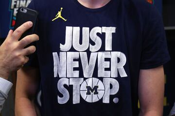 Las imágenes del triunfo de los Wolverines en el Final Four