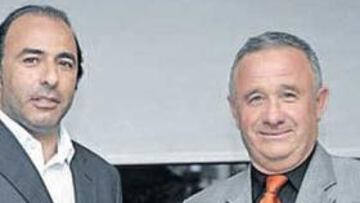 <b>ENCUENTRO. </b>Quique Pina y Carlos Marsá se reunieron en Murcia ayer por la mañana.