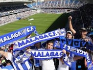 La afición del Málaga siempre responde.