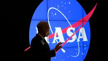 Nasa Administrator Bill Nelson speaks  during a visit to the National Aeronautics and Space Administration (NASA) Goddard Space Flight Center on November 5, 2021 in Greenbelt, Maryland. (Photo by Olivier DOULIERY / AFP)