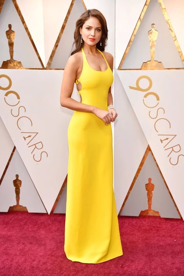 Eiza González en los Oscar 2018.