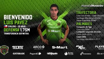 FC Júarez le da la bienvenida a Luís Pavez