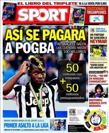 Portadas de la prensa deportiva