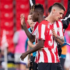 Nico Williams: "Es una alegría inmensa sumar minutos con mi hermano"