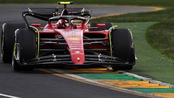 Carlos Sainz (Ferrari F1-75). Albert Park, Melbourne (Australia). F1 2022.