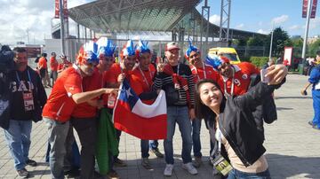 Así vivieron los hinchas de la Roja la previa del duelo