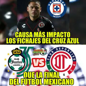 Los 26 mejores memes que dejó la final de ida entre Santos y Toluca
