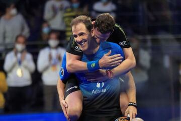 Paquito Navarro y Juan Martín Díaz durante la final del Campeonato de España.