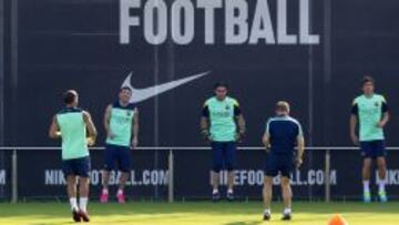El Barcelona se entrena a la espera del Tata Martino
