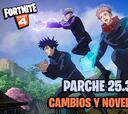 Parche 25.30 de Fortnite: nuevas skins de Jujutsu Kaisen y la WWE, Misiones y más