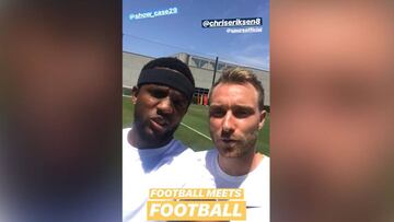 Casey Hayward y Christian Eriksen en divertida serie de retos