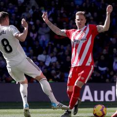 Kroos-Casemiro-Ceballos: 41 balones perdidos ante el Girona