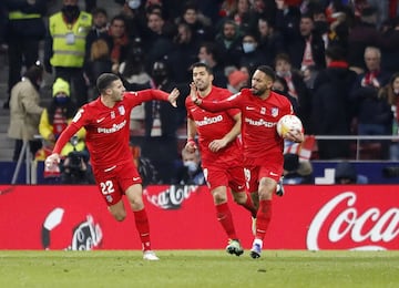 2-1. Matheus Cunha celebra el primer gol.