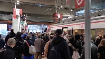 El v¨ªdeo de la pol¨¦mica: as¨ª llegaron algunos trenes a la estaci¨®n de Atocha
