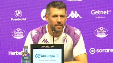 Pezzolano, en rueda de prensa.