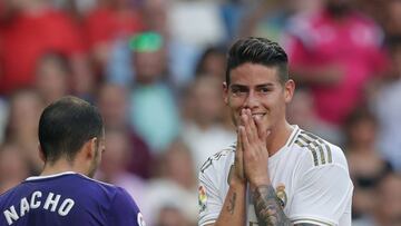 James Rodr&iacute;guez cumple un a&ntilde;o de disputar su primer encuentro tras su regreso al Real Madrid 