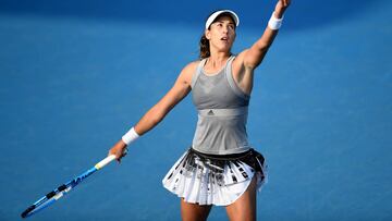 Garbine Muguruza en el torneo de Hobart.