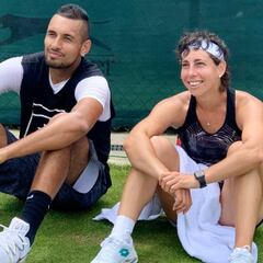 Kyrgios se entrena con Carla Suárez al lado de Nadal antes del gran duelo de este jueves