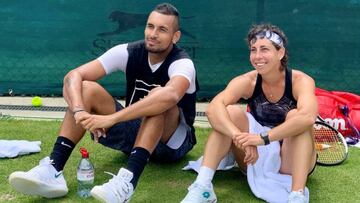 Kyrgios se entrena con Carla Suárez al lado de Nadal antes del gran duelo de este jueves