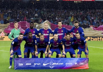 Equipo del Barcelona.