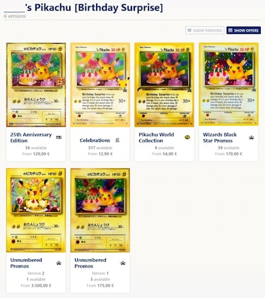 La extraña carta de Pikachu de cumpleaños que Pokémon prohibió en torneos y que hoy vale varios cientos de euros