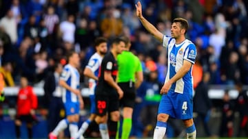 V&iacute;ctor S&aacute;nchez en una imagen con el Espanyol.