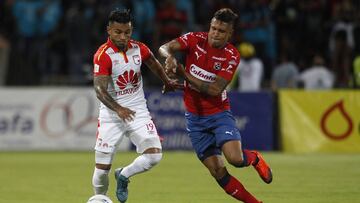 Medellín empata ante un Santa Fe que termina con 10 hombres