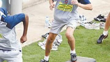 <b>SUDOR. </b>José Emilio Amavisca busca mejorar en cada entrenamiento para poder debutar en la Liga.