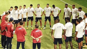 Primer entrenamiento de la Selección Colombia en Barranquilla.