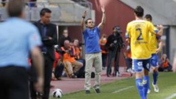 Sergi Barjuan, entrenador del Recreativo de Huelva.