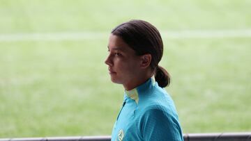 Football Australia CEO James Johnson urged fans to let justice play out, but also points out the seriousness of the racist allegations against Sam Kerr.