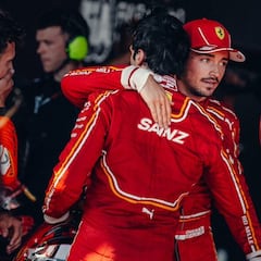 Leclerc homenajea a Sainz