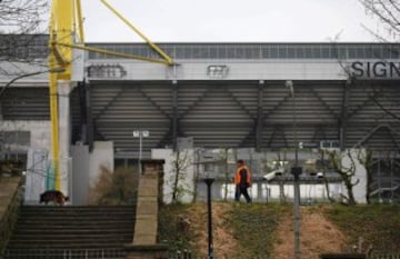 Imágenes de la antesala del duelo Dortmund-Mónaco en el Signal Iduna Park.