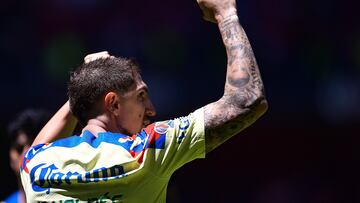 Diego Valdes celebrates his goal 0-1 of America during the game Toluca vs America, corresponding to Round 09 of the Torneo Apertura 2023 of the Liga BBVA MX, at Nemesio Diez Stadium, on September 24, 2023.
<br><br>
Diego Valdes celebra su gol 0-1 de America durante el partido Toluca vs America, correspondiente a la Jornada 09 del Torneo Apertura 2023 de la Liga BBVA MX, en el Estadio Nemesio Diez, el 24 de Septiembre de 2023.