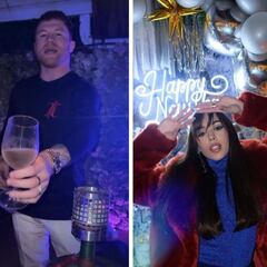 ‘Canelo’ Álvarez, Danna Paola, Belinda, Nodal y más famosos celebraron en grande el Año Nuevo