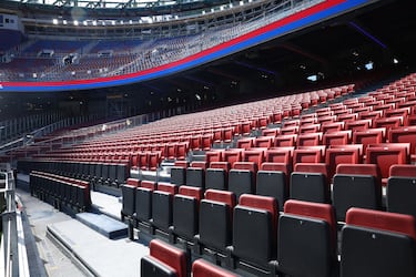 Vista general de los asientos del nuevo estadio.